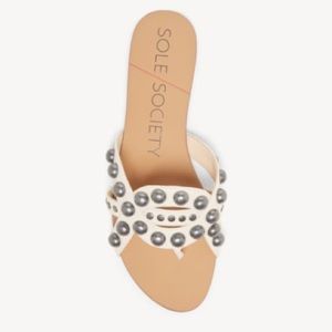 Sole Society • “Emmalyn” Studded Flat Sandals